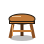 Copperwood Wooden Stool