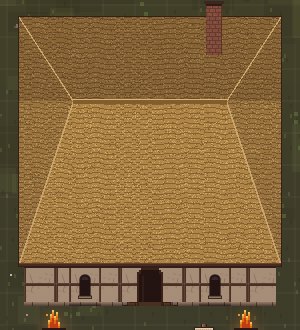 Thatched-Roof Cottage, outside
